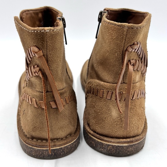 Frye Sierra Whipstitch Bootie Cashew Suede Leather Size 8.5 - Picture 4 of 12